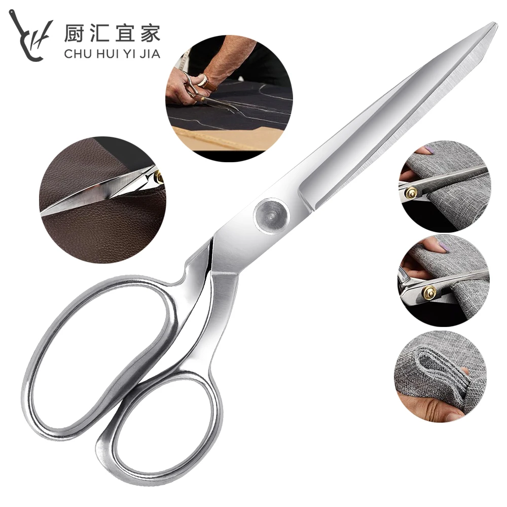10" Premium Tailor's Scissors Heavy Duty MultiPurpose Full Stainless Steel Sewing Fabric Leather Dressmaking Shears Professional
10" Premium Tailor's Scissors Heavy Duty MultiPurpose Full Stainless Steel Sewing Fabric Leather Dressmaking Shears Professional