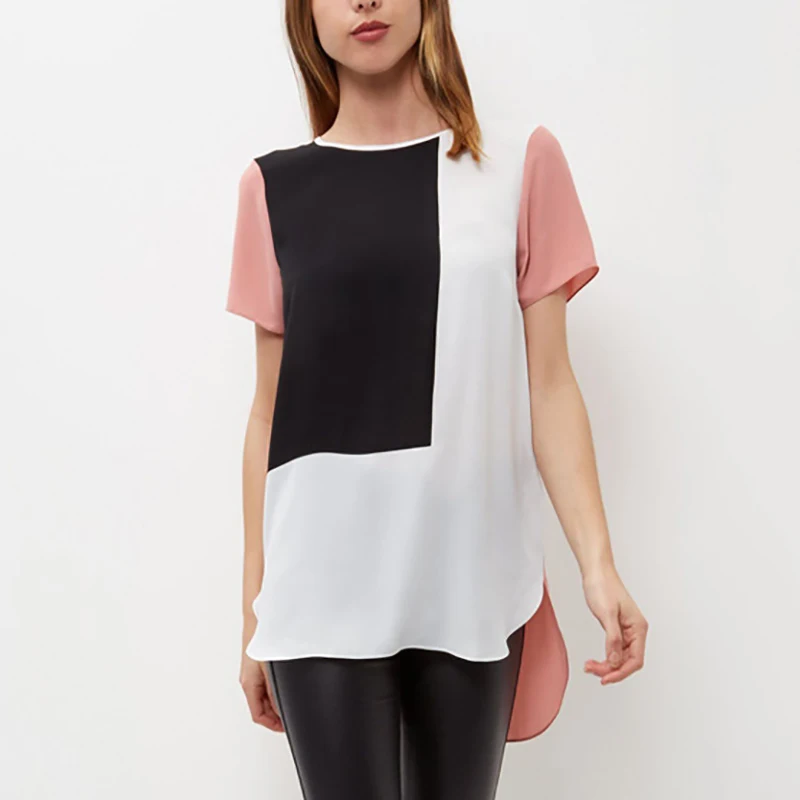Women's Chiffon Patchwork Color Blouse Fashion Summer Short Sleeve Tops Casual Loose Shirts Female Plus Size Blouses S-6XL
Women's Chiffon Patchwork Color Blouse Fashion Summer Short Sleeve Tops Casual Loose Shirts Female Plus Size Blouses S-6XL