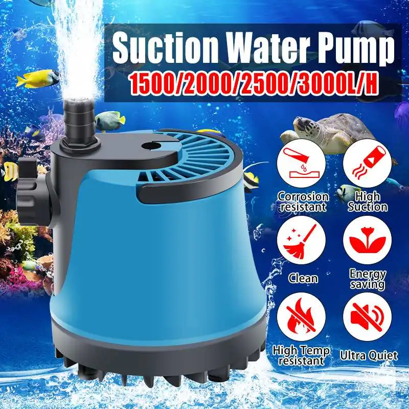 220V 25W/35W/45W/60W Ultra-Quiet Submersible Water Fountain Pump Filter Fish Pond Aquarium Water Pump Tank Fountain
220V 25W/35W/45W/60W Ultra-Quiet Submersible Water Fountain Pump Filter Fish Pond Aquarium Water Pump Tank Fountain