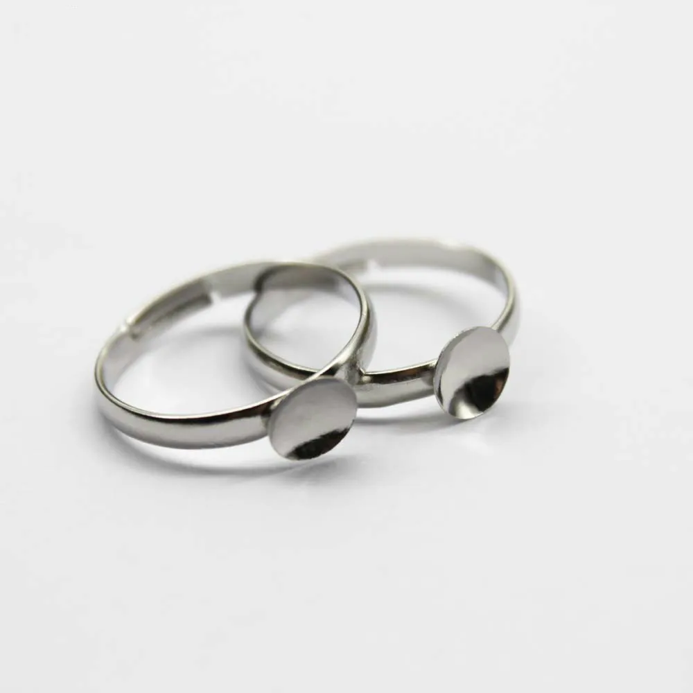40pcs Fit 8-12mm Ball Base White K Plated Ring Setting Adjustable Cameo Blanks Supplies for Jewelry
40pcs Fit 8-12mm Ball Base White K Plated Ring Setting Adjustable Cameo Blanks Supplies for Jewelry