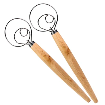 2 Pack 13.5 Inch Stainless Steel Danish Dough Whisk Dutch Dough Whisks Bread Whisk
2 Pack 13.5 Inch Stainless Steel Danish Dough Whisk Dutch Dough Whisks Bread Whisk