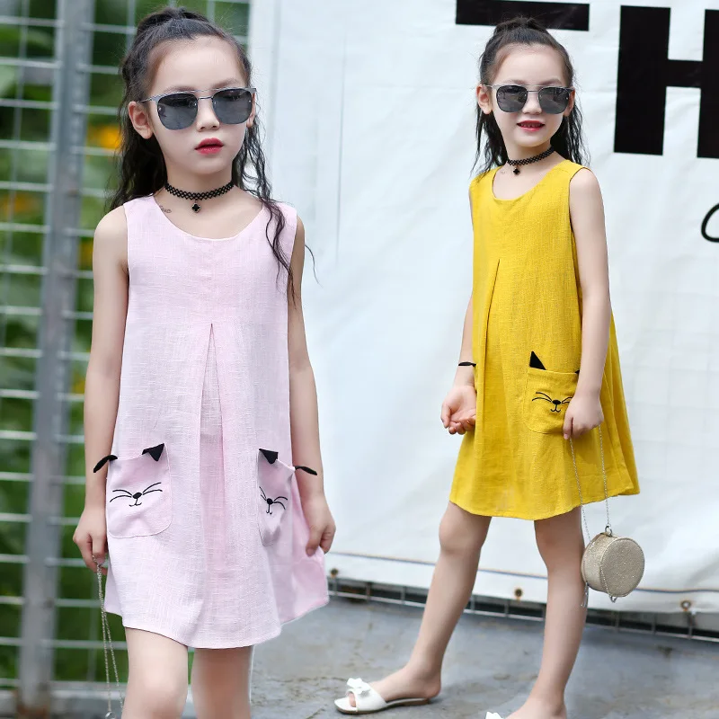 Girls Clothing Summer Girl Dress Sleeveless Children Kids Cherry Dress Round Neck Cotton Dress Girls Vest Dress Children Clothes
Girls Clothing Summer Girl Dress Sleeveless Children Kids Cherry Dress Round Neck Cotton Dress Girls Vest Dress Children Clothes