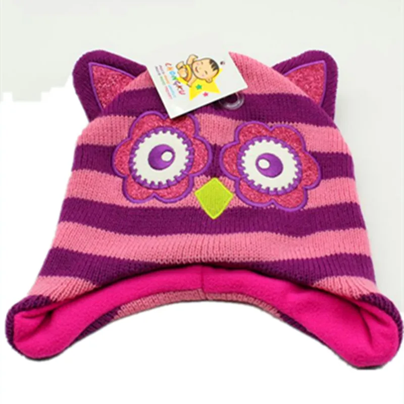 Cartoon Animals night owl Knitting Cotton Beanies Cap Plush Winter Warm Cute Black Cat Hat Cartoon Kid Child Fleece Lining
Cartoon Animals night owl Knitting Cotton Beanies Cap Plush Winter Warm Cute Black Cat Hat Cartoon Kid Child Fleece Lining