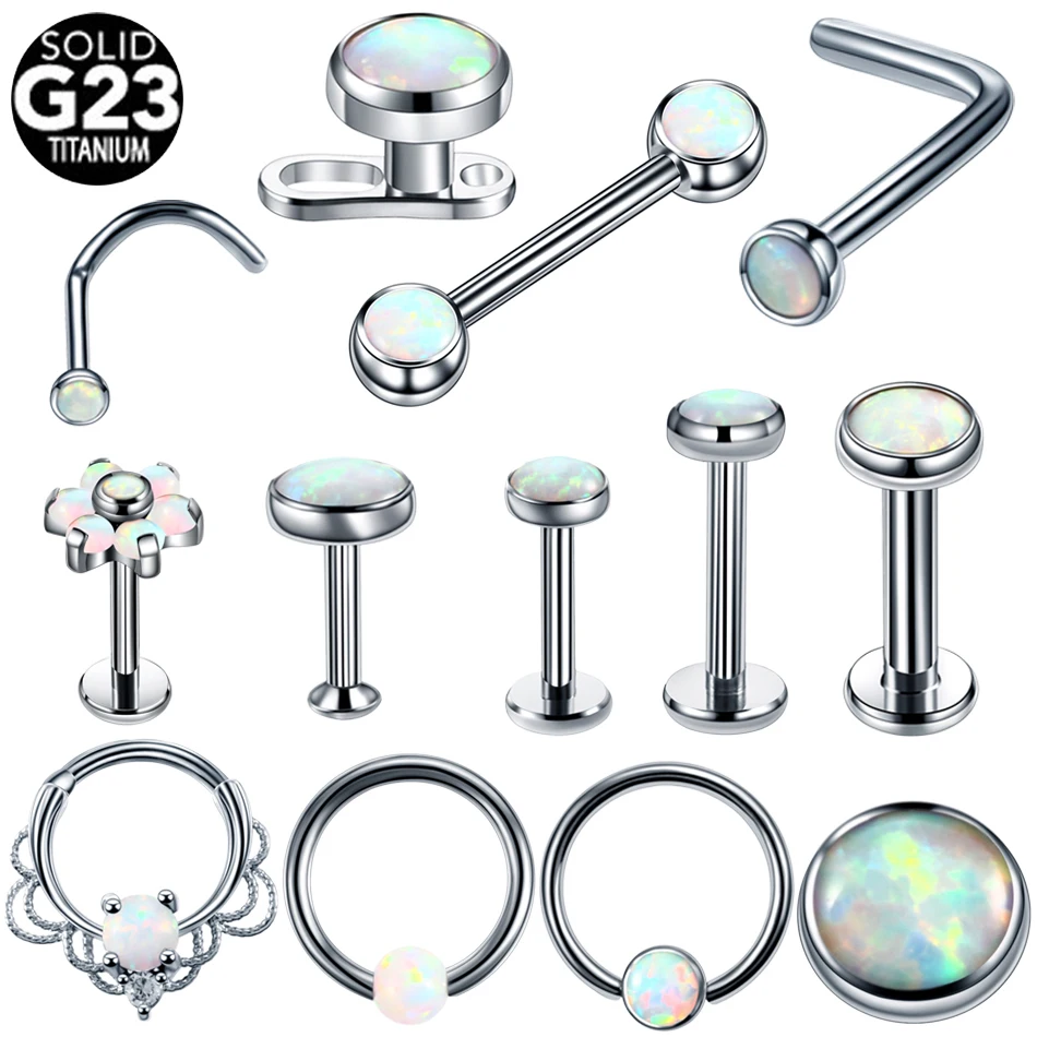 1PC Titanium Opal Labret Nostril Earring BCR Nipple Piercing Daith Septum Helix Ear Cartilage CBR Piercings Micro Dermal Jewelry
1PC Titanium Opal Labret Nostril Earring BCR Nipple Piercing Daith Septum Helix Ear Cartilage CBR Piercings Micro Dermal Jewelry