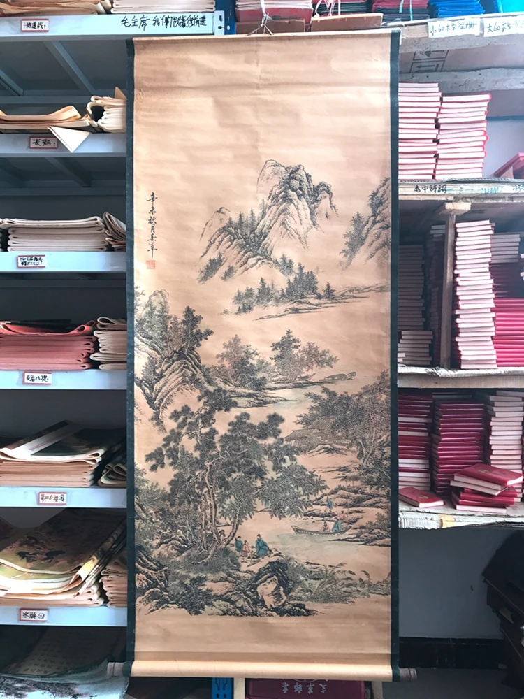Chinese famous old Landscape ink painting and long scroll painting Decorative ink painting 03
Chinese famous old Landscape ink painting and long scroll painting Decorative ink painting 03