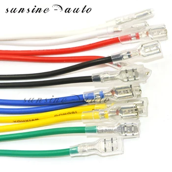 12pcs 2.8mm 4.8mm 6.3mm Female Wire Splice Crimp Spade Crimp Terminals with Wire cable 15CM for Car Auto Bike ect
12pcs 2.8mm 4.8mm 6.3mm Female Wire Splice Crimp Spade Crimp Terminals with Wire cable 15CM for Car Auto Bike ect