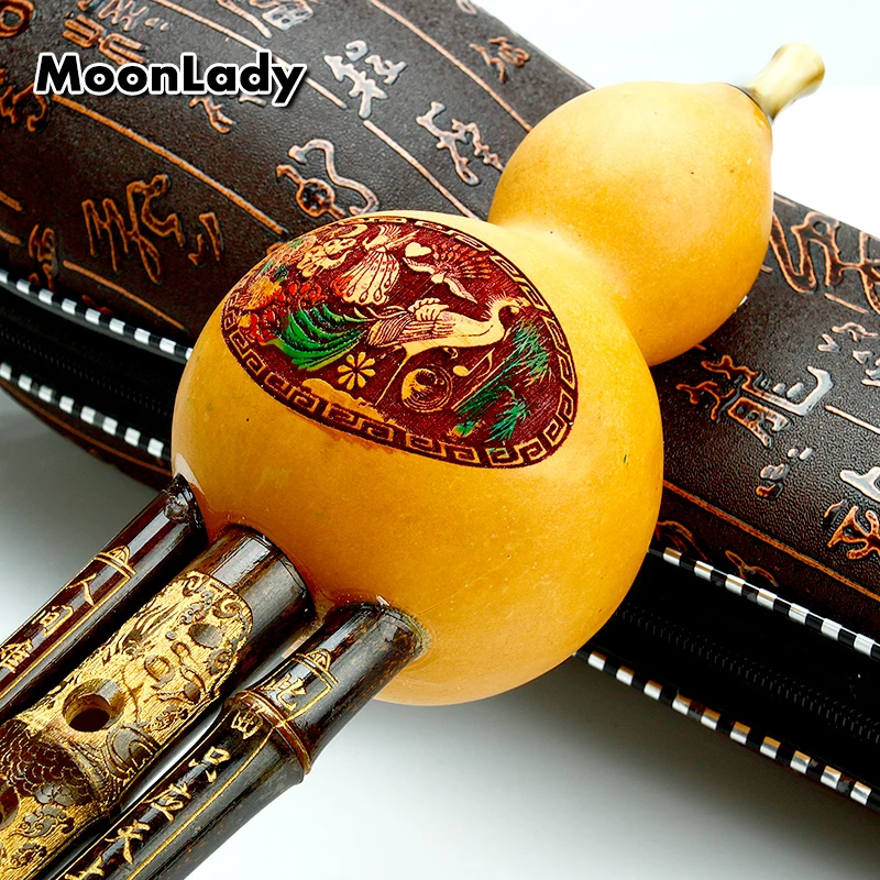 C Key Cucurbit Flute Hulusi Brown Chinese Traditional Musical Instruments with Chinese Elements High Quality Woodwind Instrument
C Key Cucurbit Flute Hulusi Brown Chinese Traditional Musical Instruments with Chinese Elements High Quality Woodwind Instrument