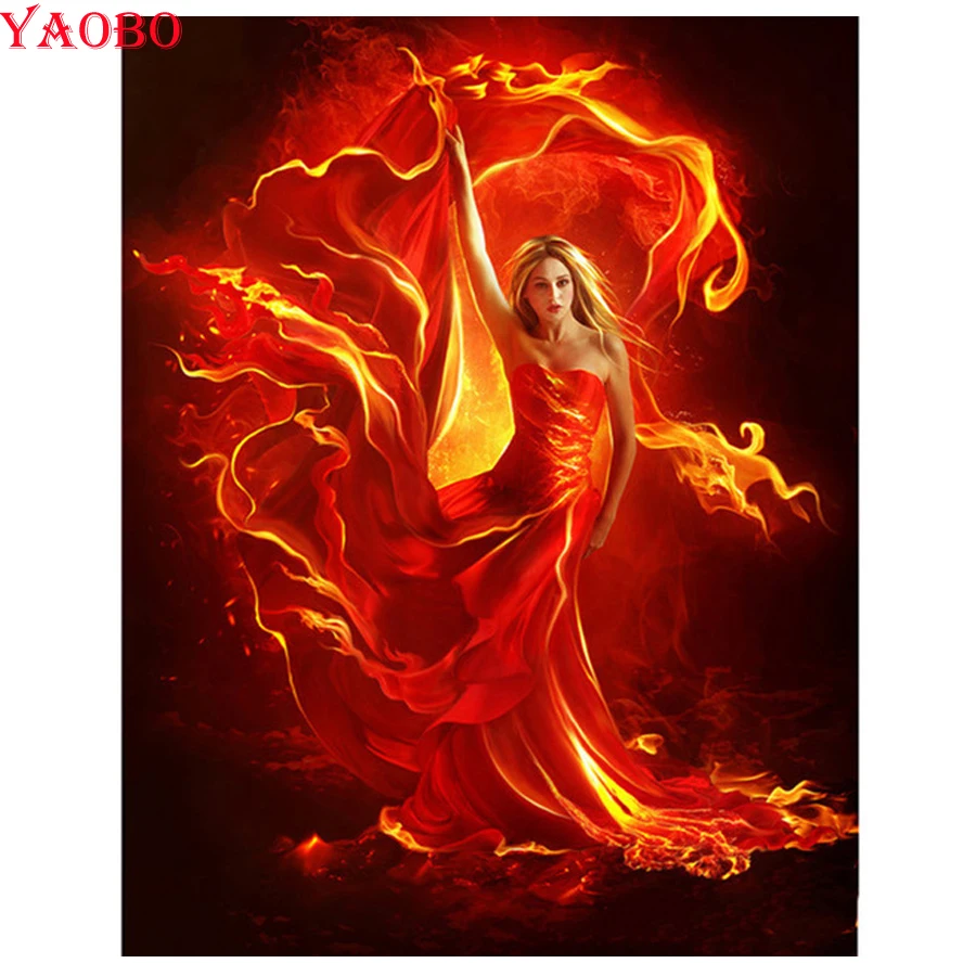 Full square drill Diamond Painting Flame dance woman Diamond Embroidery Mosaic Diamond round DIY Rhinestones picture by numbers
Full square drill Diamond Painting Flame dance woman Diamond Embroidery Mosaic Diamond round DIY Rhinestones picture by numbers