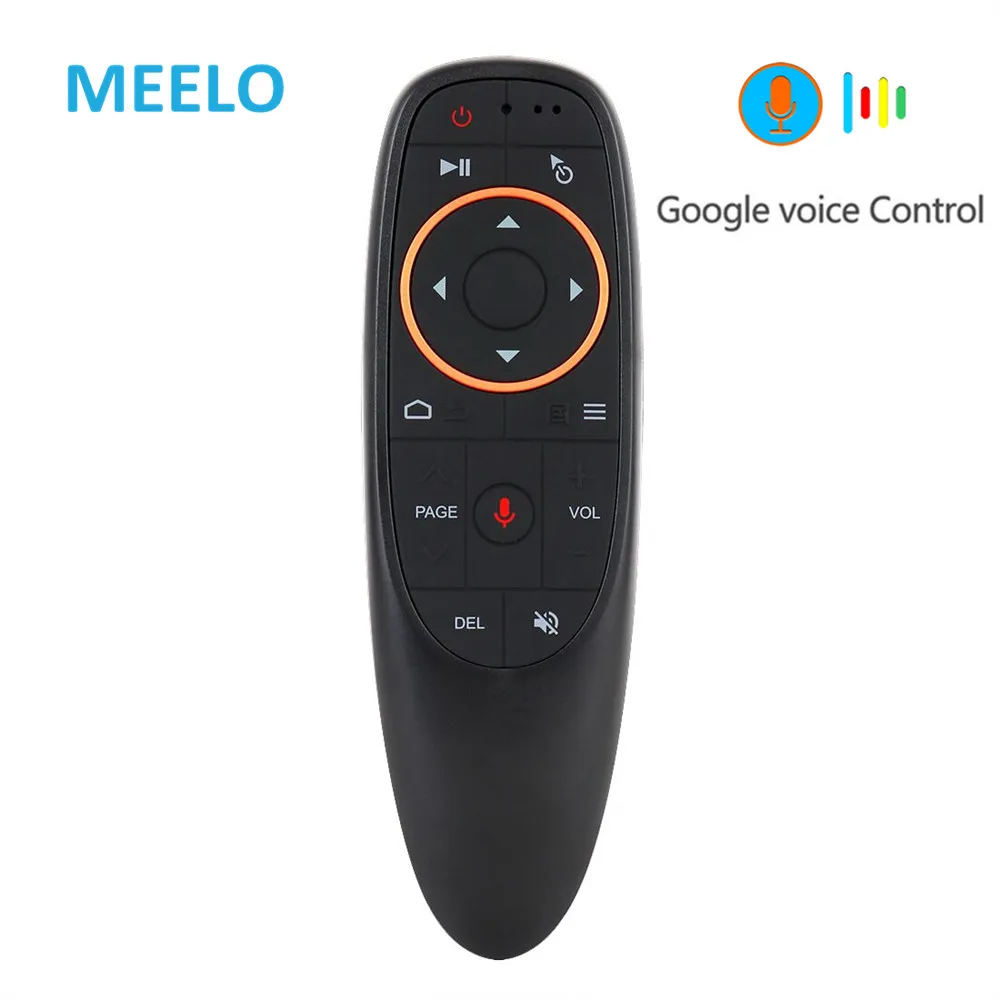 

G10 Voice Air Mouse 2.4GHz Wireless Google Microphone Remote Control IR Learning 6-axis Gyroscope for Android TV Box PC Mini Fly