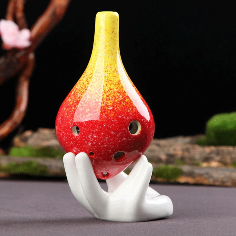 Ocarina 6 hole Ceramic Instrument Beginners Gradient Color Adult Children Unisex
Ocarina 6 hole Ceramic Instrument Beginners Gradient Color Adult Children Unisex