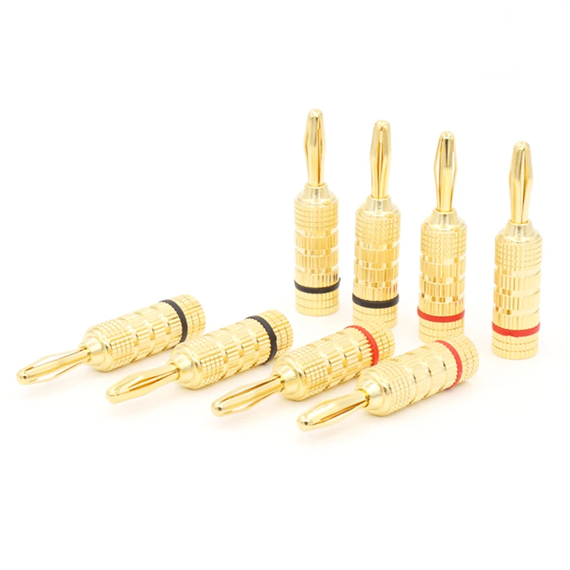 Hifi 12Pcs High Quality New 24K Gold Speaker Pin Angel 4mm Speaker Extension Adapter Banana Plugs cable Connector
Hifi 12Pcs High Quality New 24K Gold Speaker Pin Angel 4mm Speaker Extension Adapter Banana Plugs cable Connector