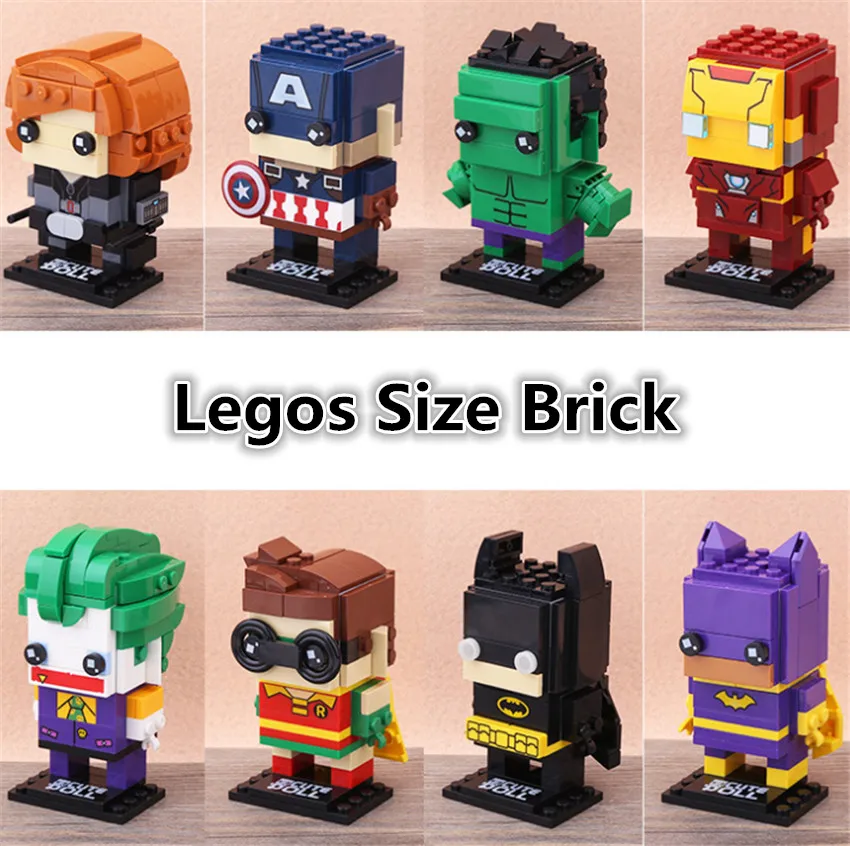 Decool brickheadz SuperHeroes Avengers batman thanos Deadpool Hulk Toys collect Building blocks for minifigure LELE
Decool brickheadz SuperHeroes Avengers batman thanos Deadpool Hulk Toys collect Building blocks for minifigure LELE
