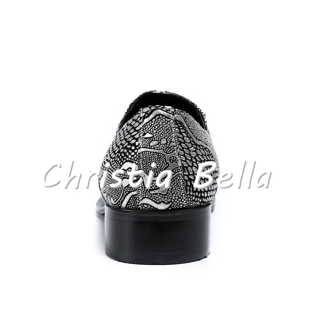Мужские шикарные туфли оксфорды Christia Bella брендовые дизайнерские модельные для