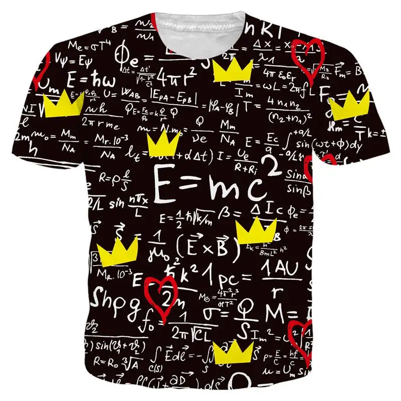 T Shirt Men Women Mathematical Formula 3D Funny T Shirts Casual Summer Hip Hop Steetwear Tops Tees Dropship
T Shirt Men Women Mathematical Formula 3D Funny T Shirts Casual Summer Hip Hop Steetwear Tops Tees Dropship