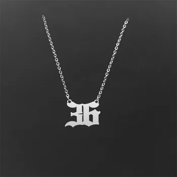 Birth Year Necklace Personalized Old English Number Pendant Necklaces Women Men Vintage Jewelry Best Friends Gift Custom Choker
Birth Year Necklace Personalized Old English Number Pendant Necklaces Women Men Vintage Jewelry Best Friends Gift Custom Choker
