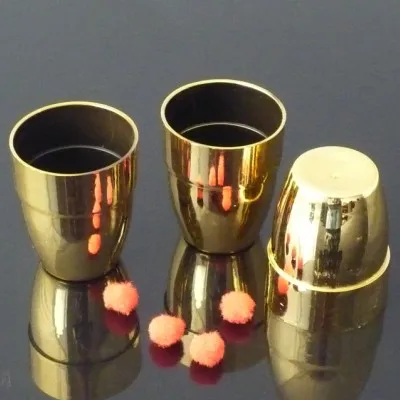 Plastic Three Cups Balls (Gold/Silver Color available Dia 4.9*H6cm) Magic Tricks Appear Vanish Balls Magia Close Up Gimmick Prop
Plastic Three Cups Balls (Gold/Silver Color available Dia 4.9*H6cm) Magic Tricks Appear Vanish Balls Magia Close Up Gimmick Prop