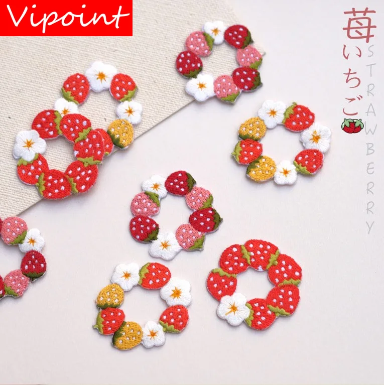 VIPOINT embroidery strawberry donut patch fruits flower patches badges applique patches for clothing LX-1
VIPOINT embroidery strawberry donut patch fruits flower patches badges applique patches for clothing LX-1
