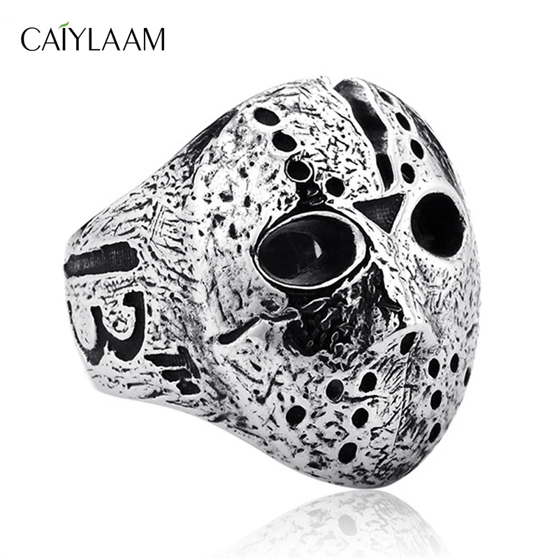 CAIYLAAM Men Hockey Punk Rock Ring Mask Horror Skull Finger Ring Jewelry Gifts for Men Vintage Men's Titanium steel Rings Mask
CAIYLAAM Men Hockey Punk Rock Ring Mask Horror Skull Finger Ring Jewelry Gifts for Men Vintage Men's Titanium steel Rings Mask