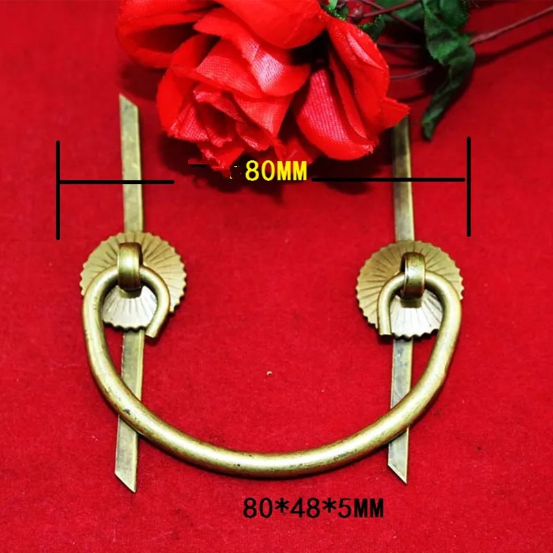 Vintage Chinese Bronze Brass Handle Tab Drawer Cabinet Jewelry Box Decorative DIY Furniture Pin Handle,80*45*5mm,1PC
Vintage Chinese Bronze Brass Handle Tab Drawer Cabinet Jewelry Box Decorative DIY Furniture Pin Handle,80*45*5mm,1PC