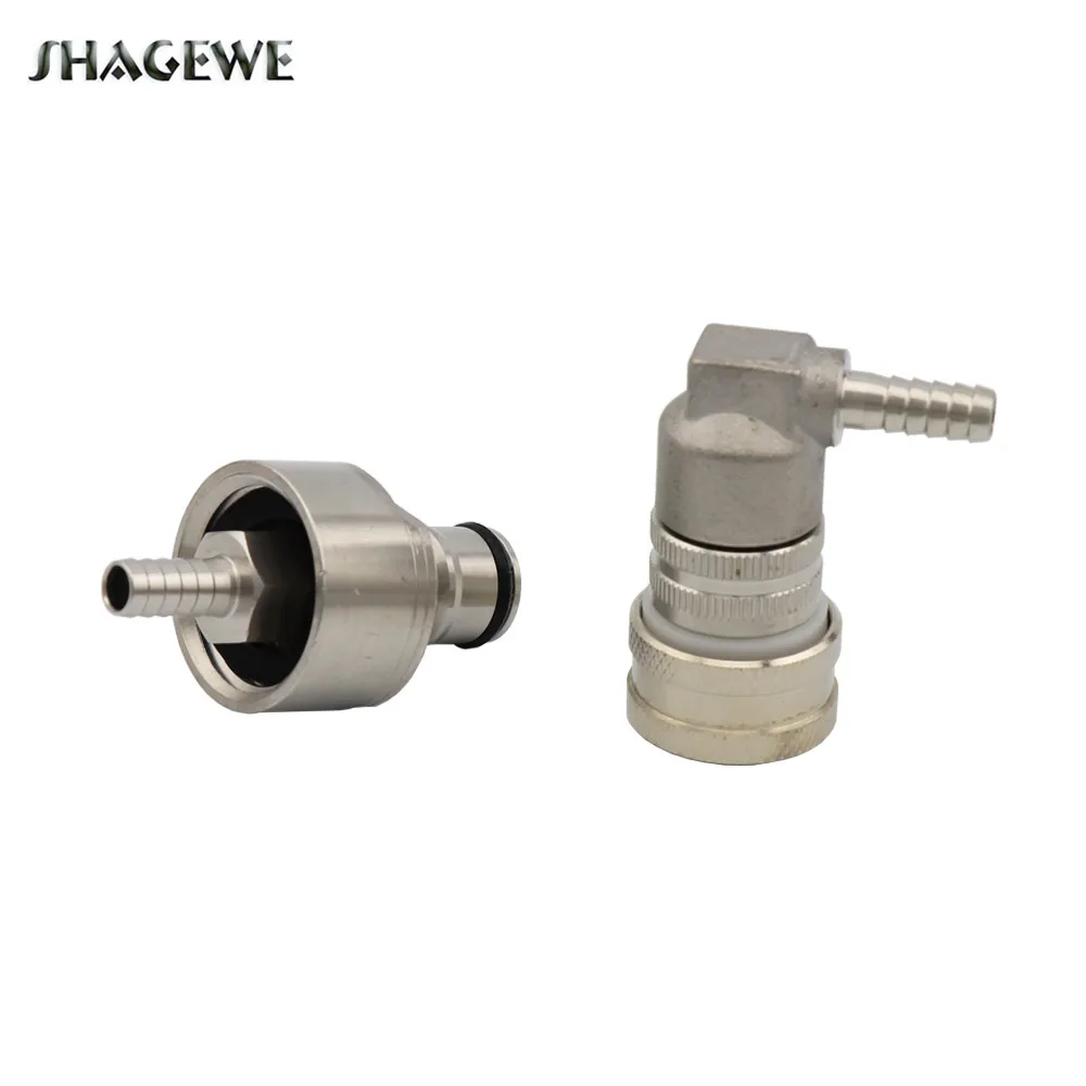 Homebrew Kegging Stainless Carbonation Cap w/ 5/16" Barb - Cornelius Keg Ball Lock Gas Disconnect fit soft drink PET bottles
Homebrew Kegging Stainless Carbonation Cap w/ 5/16" Barb - Cornelius Keg Ball Lock Gas Disconnect fit soft drink PET bottles