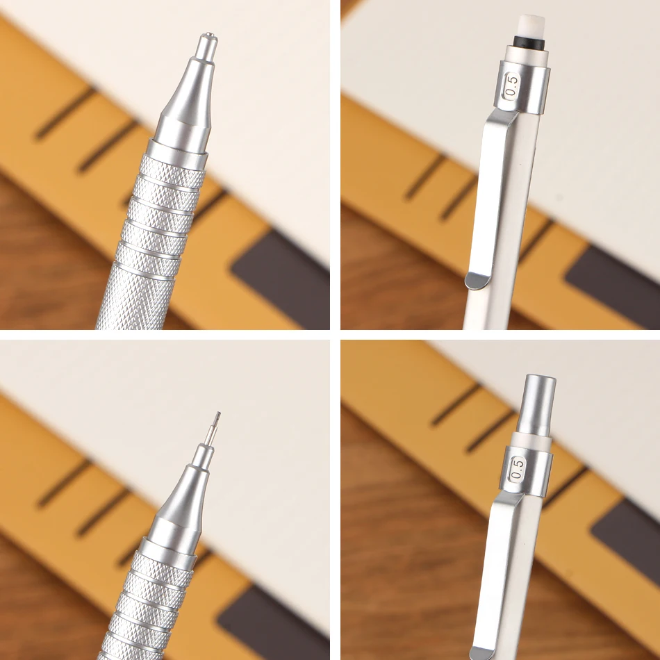 1pcs/lot Cute Mechanical Pencil Lapiz 0.5mm Mechanical Pencils Metal Shell Office & School Stationery Writing Supplies 23