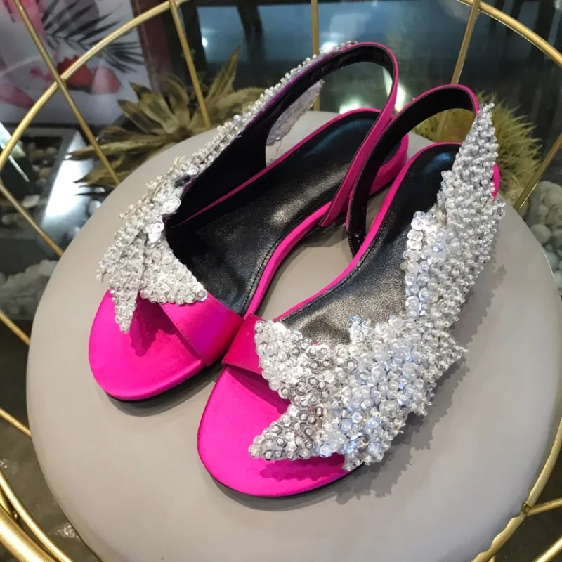 Crystal Sequins Women Flat Sandals 2019 Summer New Arrival Female Casaul Shoes Satin Blingbling Handmade Fashion Slingback Shoes
Crystal Sequins Women Flat Sandals 2019 Summer New Arrival Female Casaul Shoes Satin Blingbling Handmade Fashion Slingback Shoes