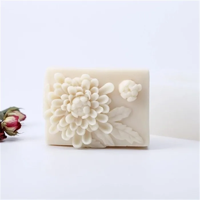 Silicone Mould rectangular Shape Relief chrysanthemum Flower pattern Soap Mold DIY Nordic Articraft Silica Gel Aroma Stone Mold
Silicone Mould rectangular Shape Relief chrysanthemum Flower pattern Soap Mold DIY Nordic Articraft Silica Gel Aroma Stone Mold