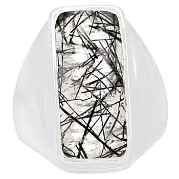 Genuine BLACK RUTILE Ring 925 Sterling Silver Jewelry,USA Size :7.25, MHBAR3633
Genuine BLACK RUTILE Ring 925 Sterling Silver Jewelry,USA Size :7.25, MHBAR3633