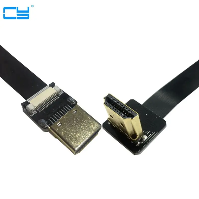 0.2M/0.5M FPV HDMI Type A Male Up Angled 90 Degree to HDMI Male HDTV FPC Flat Cable for Multicopter Aerial Photography 
0.2M/0.5M FPV HDMI Type A Male Up Angled 90 Degree to HDMI Male HDTV FPC Flat Cable for Multicopter Aerial Photography