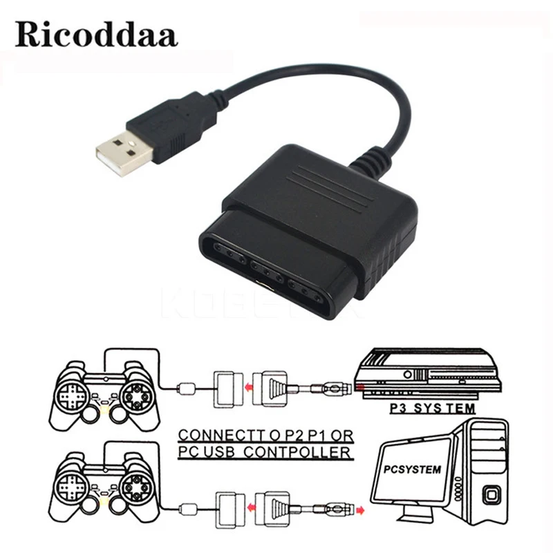 For Sony PlayStation 2 Joypad GamePad to 3 PS3 PC USB Games Controller Adapter Converter Cable without Driver Game Accessory
For Sony PlayStation 2 Joypad GamePad to 3 PS3 PC USB Games Controller Adapter Converter Cable without Driver Game Accessory
