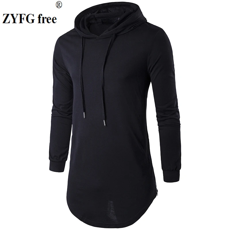 Men's casual Hooded t shirt 2018 spring Summer Fashion Sling Lengthen Long-Sleeved Tees Male slim t-Shirt dress Tops EU/US size
Men's casual Hooded t shirt 2018 spring Summer Fashion Sling Lengthen Long-Sleeved Tees Male slim t-Shirt dress Tops EU/US size
