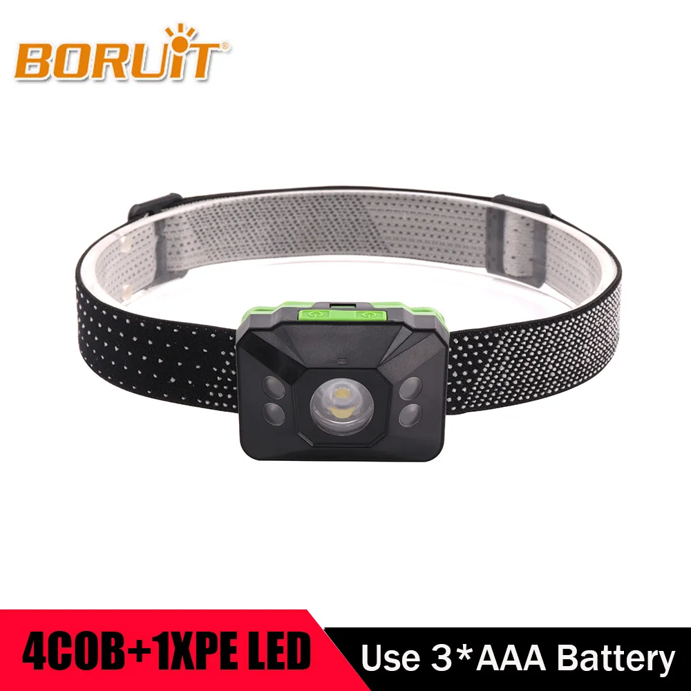 BORUIT Mini 500 Lumen COB XPE LED AAA 6 Mode Waterproof Headlight Powerful Headlamp Flashlight Torch For Fishing Hunting
BORUIT Mini 500 Lumen COB XPE LED AAA 6 Mode Waterproof Headlight Powerful Headlamp Flashlight Torch For Fishing Hunting