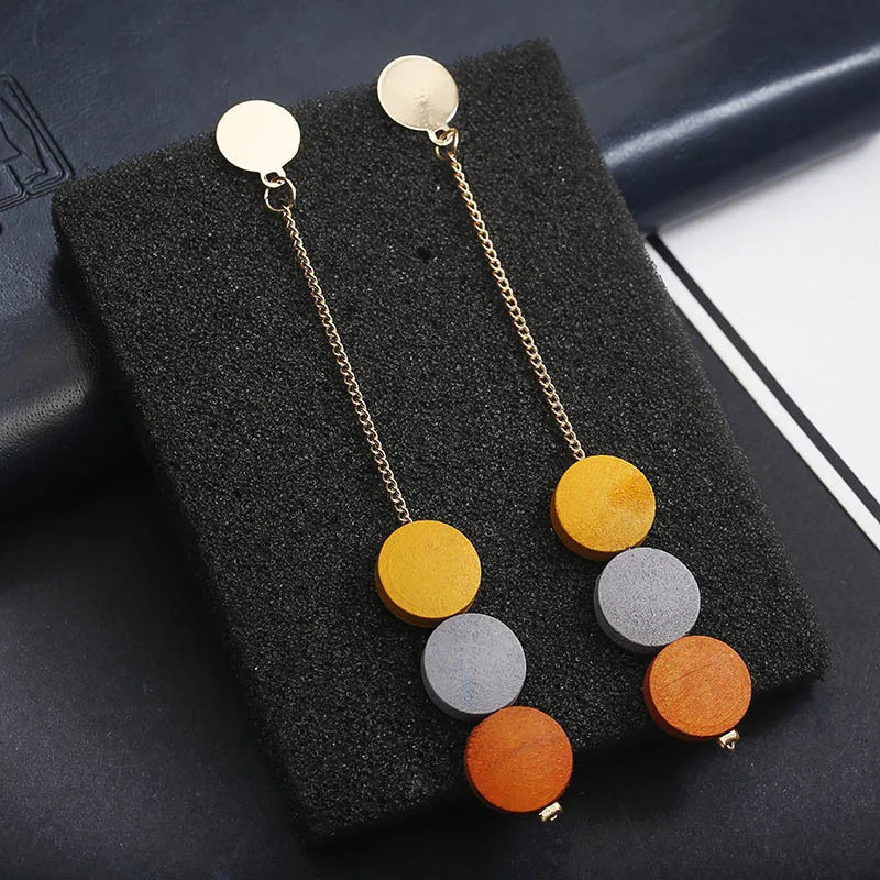 Tassel Earrings Natural Wooden Earrings Geometrica Round Personality Simple Style Fashion Jewelry For Woman Girls Prom Party
Tassel Earrings Natural Wooden Earrings Geometrica Round Personality Simple Style Fashion Jewelry For Woman Girls Prom Party