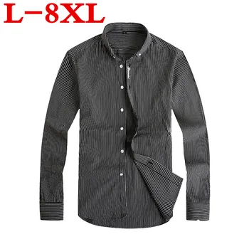 high quality plus size 8XL Men Shirt Brand Male Large Long Sleeve Shirts Casual Plaid Slim Fit Black Male Lapel Dress Shirts
high quality plus size 8XL Men Shirt Brand Male Large Long Sleeve Shirts Casual Plaid Slim Fit Black Male Lapel Dress Shirts