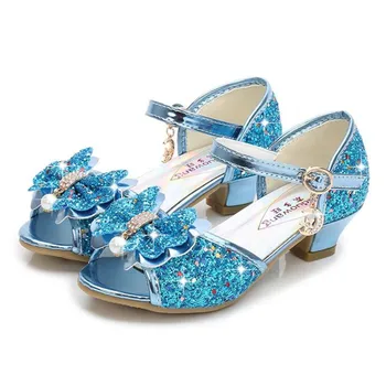 Children girl Princess Glitter Rhinestone bowknot Sandals Girls dance Shoes Square high-heeled Party Shoes 26-38 Z08 GZX02
Children girl Princess Glitter Rhinestone bowknot Sandals Girls dance Shoes Square high-heeled Party Shoes 26-38 Z08 GZX02