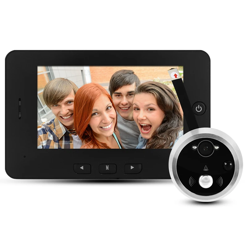 HD Digital Door Peephole Camera 4.3" Smart Door Viewer LED Night Vision Motion Detect Wide Angle Rechargeable Music Doorbell
HD Digital Door Peephole Camera 4.3" Smart Door Viewer LED Night Vision Motion Detect Wide Angle Rechargeable Music Doorbell