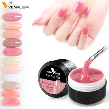 2019 New Products Wholesale Nail Gel CANNI Nail Extension Gels Thick Builder Gel Natural Camouflage UV Gel 15ml manicure led
