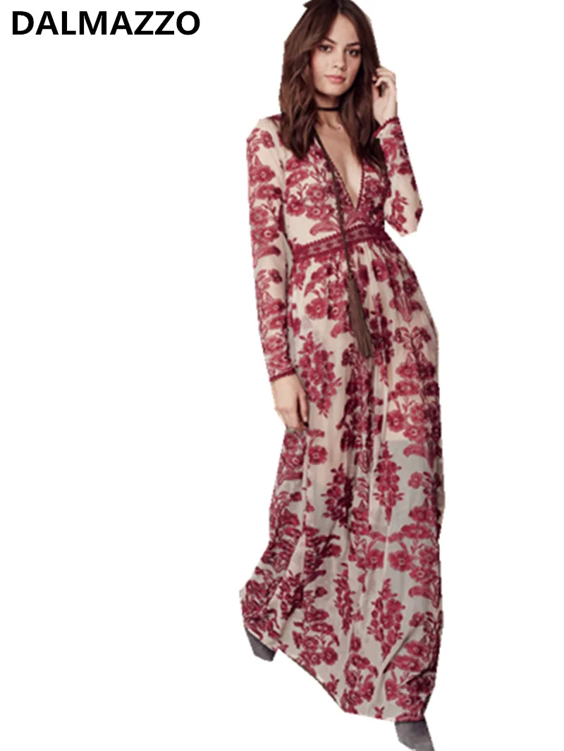 2018 Newest Bohemia Women Long Sleeve Deep V Neck Mesh Embroidery Perspective Sexy Long Dresses High Quality Lady Holiday Dress
2018 Newest Bohemia Women Long Sleeve Deep V Neck Mesh Embroidery Perspective Sexy Long Dresses High Quality Lady Holiday Dress