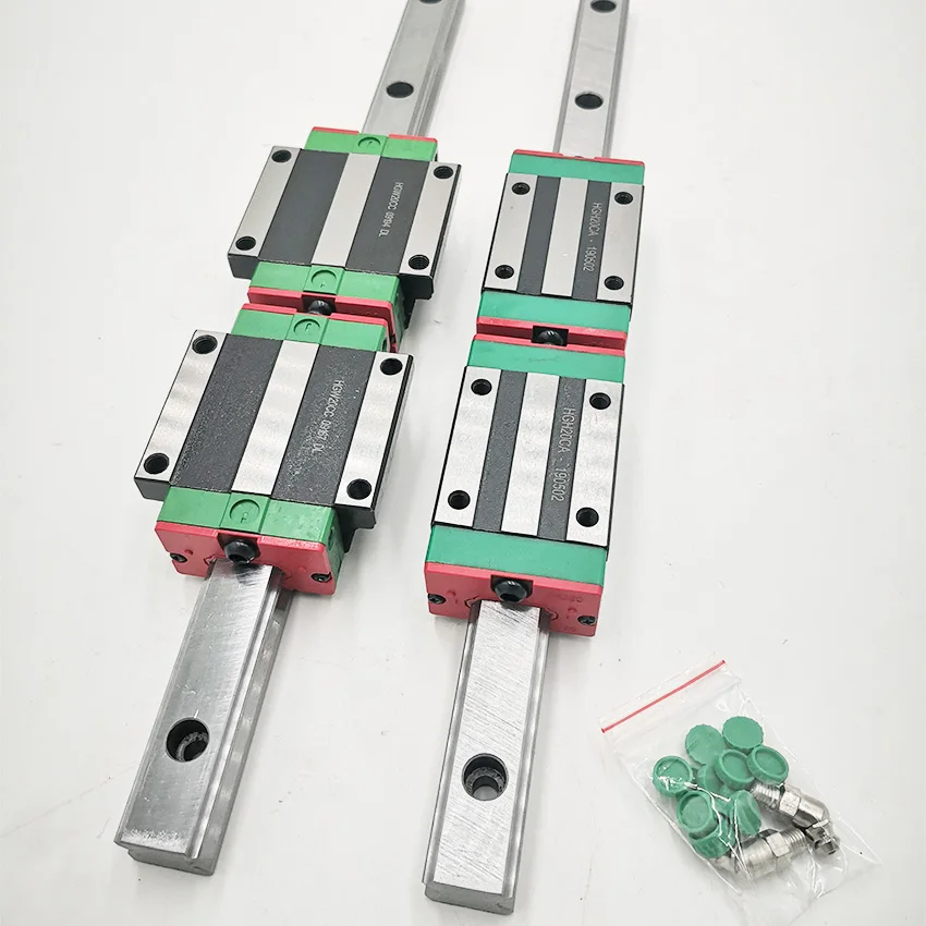 2pc HGR20 HGH20 Square Linear Guide Rail ANY LENGTH+4pc Slide Block Carriages HGH20CA/flang HGW20CC CNC Router Engraving
2pc HGR20 HGH20 Square Linear Guide Rail ANY LENGTH+4pc Slide Block Carriages HGH20CA/flang HGW20CC CNC Router Engraving