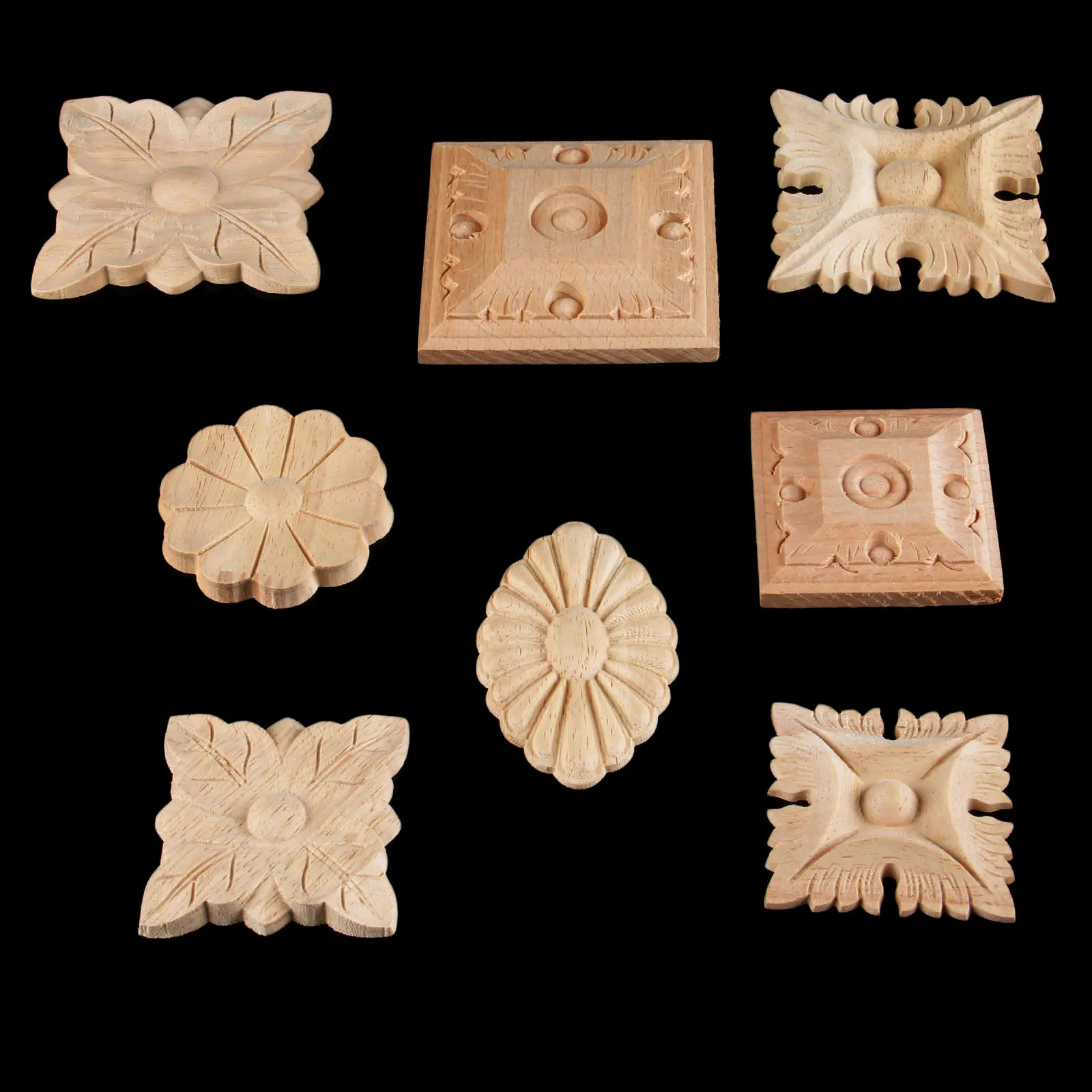 1Pc Square Flower Woodcarving Decal Corner Applique Frame Door Wall Doors Furniture Decorative Figurines Wooden Miniatures 6/8CM
1Pc Square Flower Woodcarving Decal Corner Applique Frame Door Wall Doors Furniture Decorative Figurines Wooden Miniatures 6/8CM