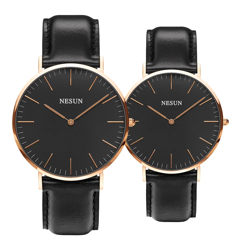 Switzerland Nesun Watch Men & Women Luxury Brand Japan MIYOTA Quartz Movement Lover's Watches Genuine Leather clock N8801-LL2
Switzerland Nesun Watch Men & Women Luxury Brand Japan MIYOTA Quartz Movement Lover's Watches Genuine Leather clock N8801-LL2