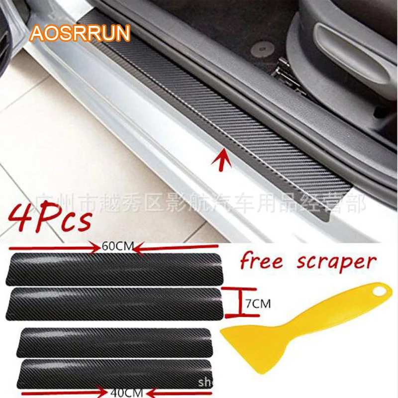 AOSRRUN Carbon fiber grain sticker car threshold bar welcome pedal Cover Car accessories For Audi A3 A4 A5 A6 A7 A8 Q3 Q5 Q7 R8
AOSRRUN Carbon fiber grain sticker car threshold bar welcome pedal Cover Car accessories For Audi A3 A4 A5 A6 A7 A8 Q3 Q5 Q7 R8