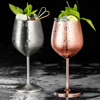 Red Wine Glass Silver Rose Gold Stainless Steel Goblets Juice Drink Champagne Goblet Party Barware Kitchen Tools 500ml 50JB006
Red Wine Glass Silver Rose Gold Stainless Steel Goblets Juice Drink Champagne Goblet Party Barware Kitchen Tools 500ml 50JB006