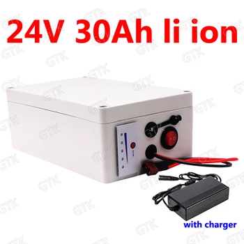 GTK 24v 30ah lithium ion battery 18650 li ion BMS 7S for 750w 500w toy car Solar bike scooter Golf trolley inverter + 5A charger
GTK 24v 30ah lithium ion battery 18650 li ion BMS 7S for 750w 500w toy car Solar bike scooter Golf trolley inverter + 5A charger