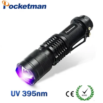 NEW 2200LM LED UV Flashlight SK68 mini flashlight Purple Violet Light UV 395nm Lamp free shipping
NEW 2200LM LED UV Flashlight SK68 mini flashlight Purple Violet Light UV 395nm Lamp free shipping