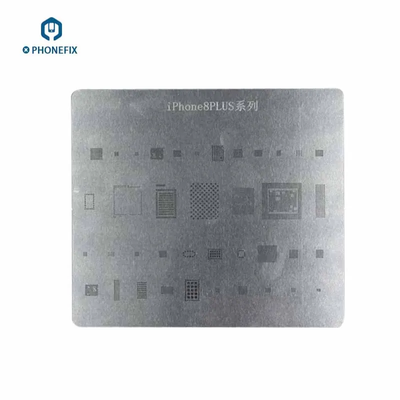 Direct Heating Phone PCB BGA Reballing Stencil Template For iPhone 8 8Plus X A11 CPU Font audio power IC USB control IC Repair
Direct Heating Phone PCB BGA Reballing Stencil Template For iPhone 8 8Plus X A11 CPU Font audio power IC USB control IC Repair