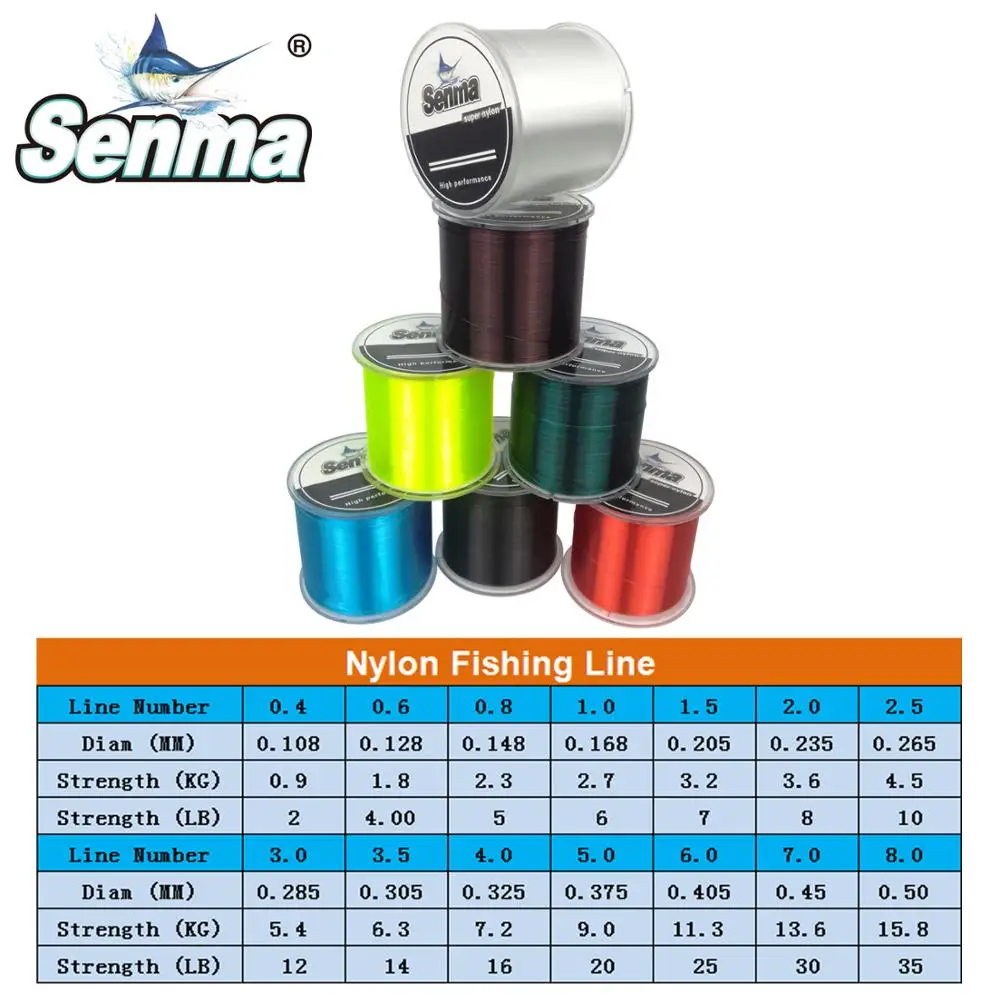 Seaman Nylon Fishing Line 500M 547Yds Lead Line Nylon Line Premium Japanese Bionic Monofilament 2-35LB Test 7 Colors Available
Seaman Nylon Fishing Line 500M 547Yds Lead Line Nylon Line Premium Japanese Bionic Monofilament 2-35LB Test 7 Colors Available