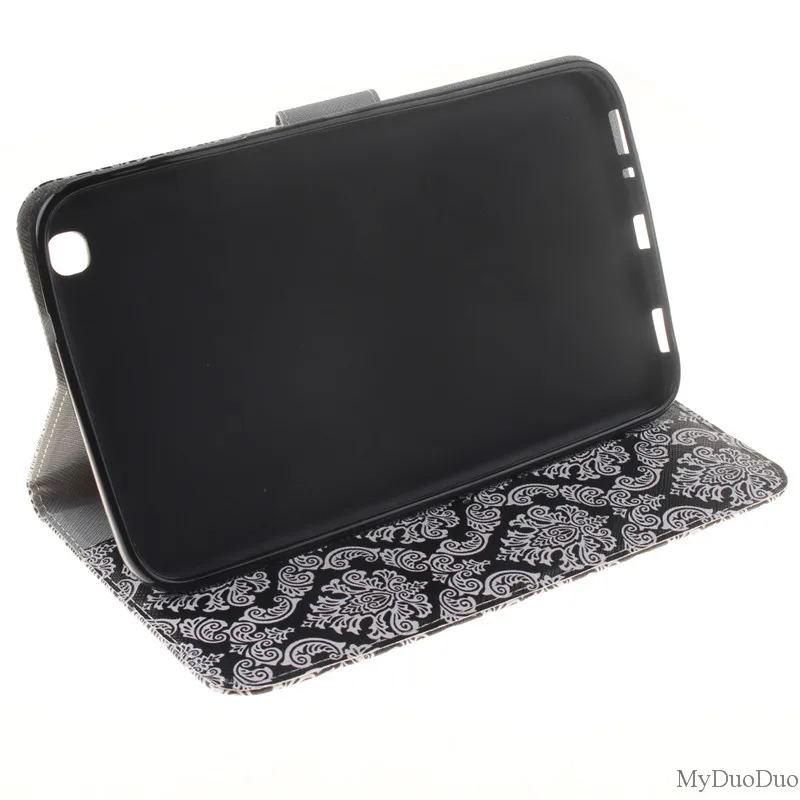 Stand Flip Wallet Case For Samsung Galaxy Tab 3 8.0 inch Cases SM T310 T311 T315 Tablet Back Cover Stand Two Sides Painted Bag (77)