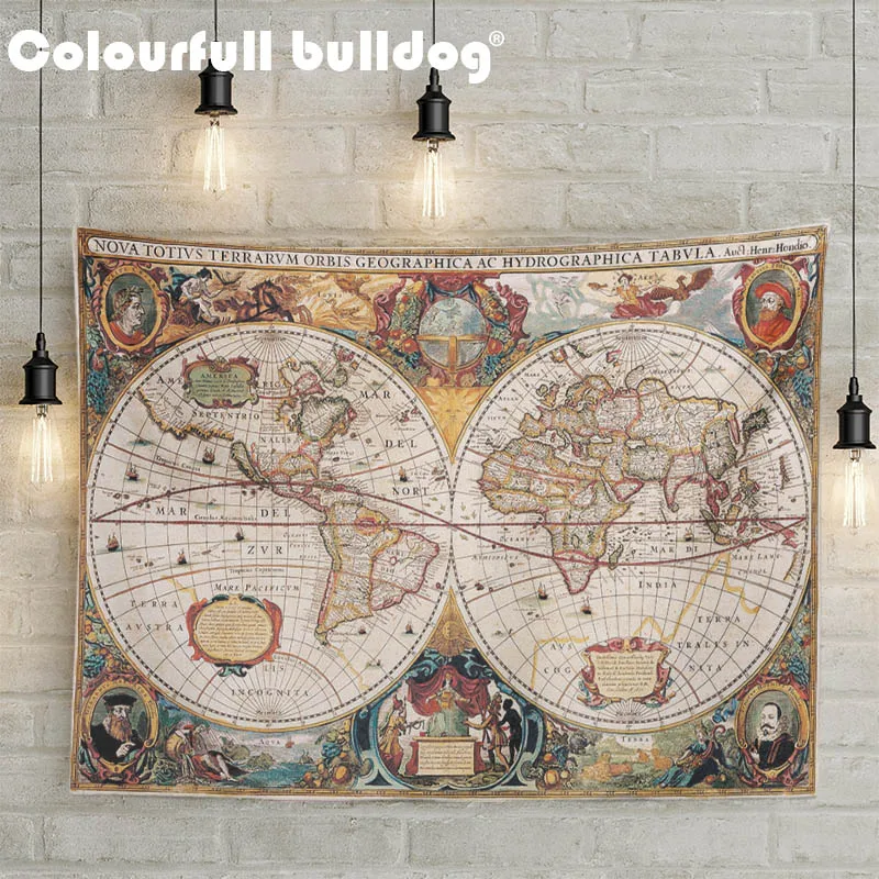 Retro World Map Colored Animal Scenic Wall Hanging Tapestry Geometry Country Striped Landscape Beach Blankets Sun Compass Decor
Retro World Map Colored Animal Scenic Wall Hanging Tapestry Geometry Country Striped Landscape Beach Blankets Sun Compass Decor