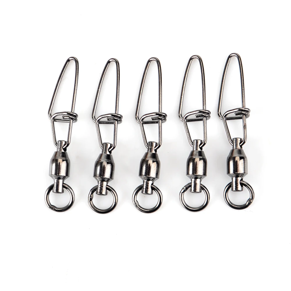 FISH KING 1 Pack Fishing Swivel Ball Bearing Swivel With Cross Lock Snap Fish Hook Lure Connector Terminal Fishing Tackle Shop
FISH KING 1 Pack Fishing Swivel Ball Bearing Swivel With Cross Lock Snap Fish Hook Lure Connector Terminal Fishing Tackle Shop